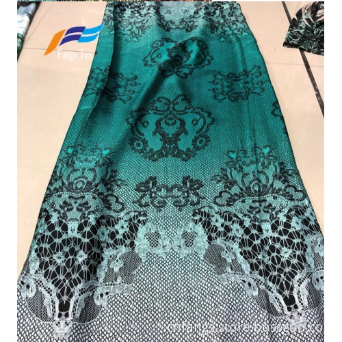 Breathable 100% Polyester Printed Abaya Black Satin Fabric